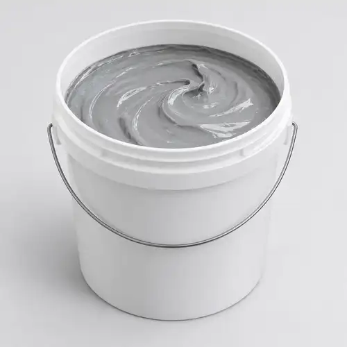 Cubeta blanca con dispersión de pigmento gris claro para sistemas de resina poliéster y viniléster.